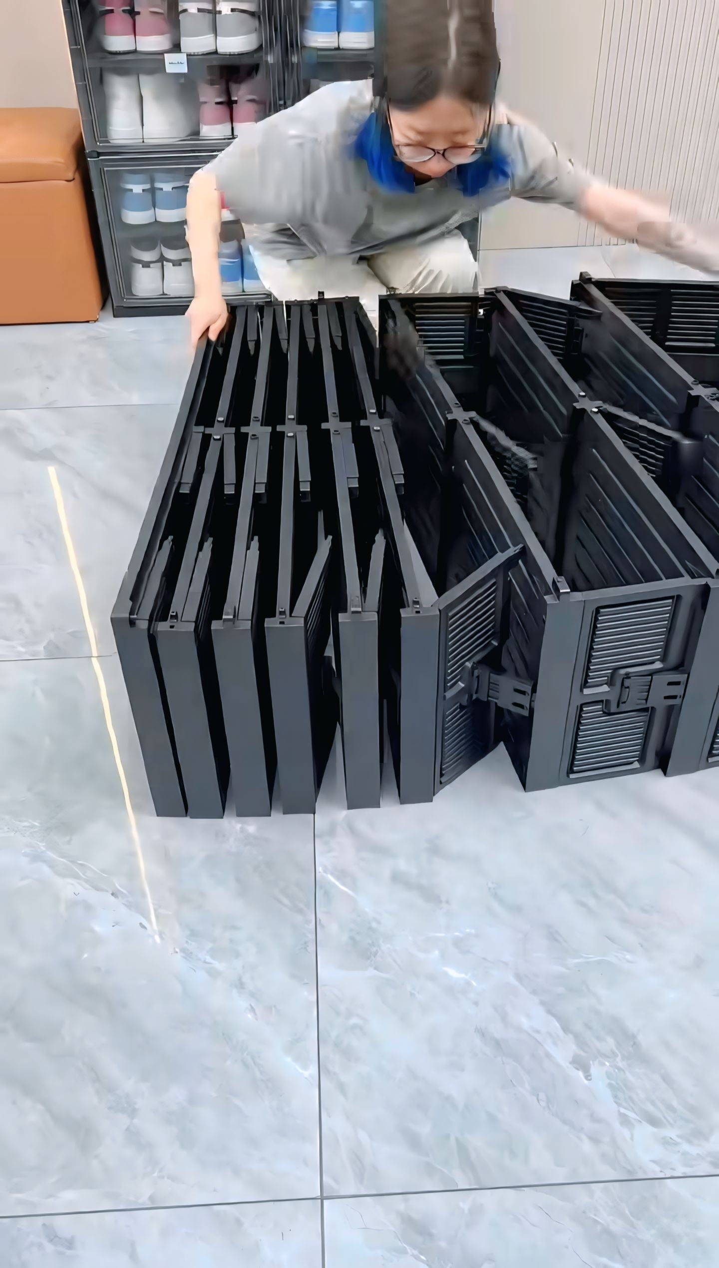 Smart Foldable Shoes Tier Shoe Rack 9 layer.